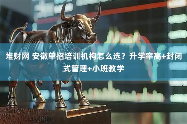 堆财网 安徽单招培训机构怎么选？升学率高+封闭式管理+小班教学