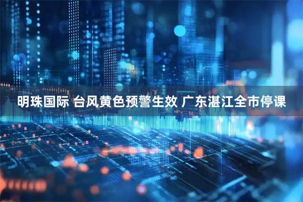 明珠国际 台风黄色预警生效 广东湛江全市停课